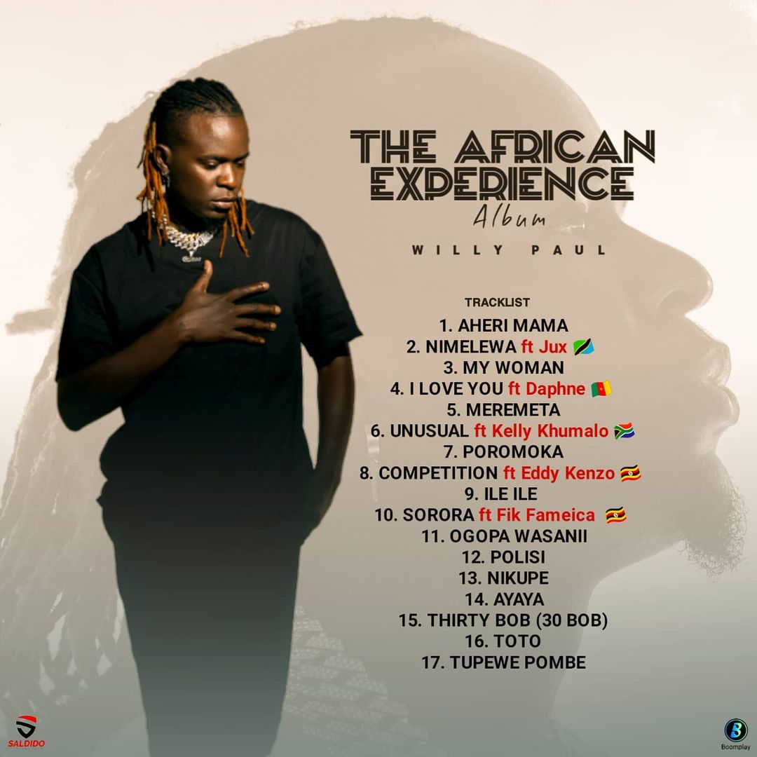  WILLY PAUL ATOA TRACKLIST YA ALBUM YAKE MPYA