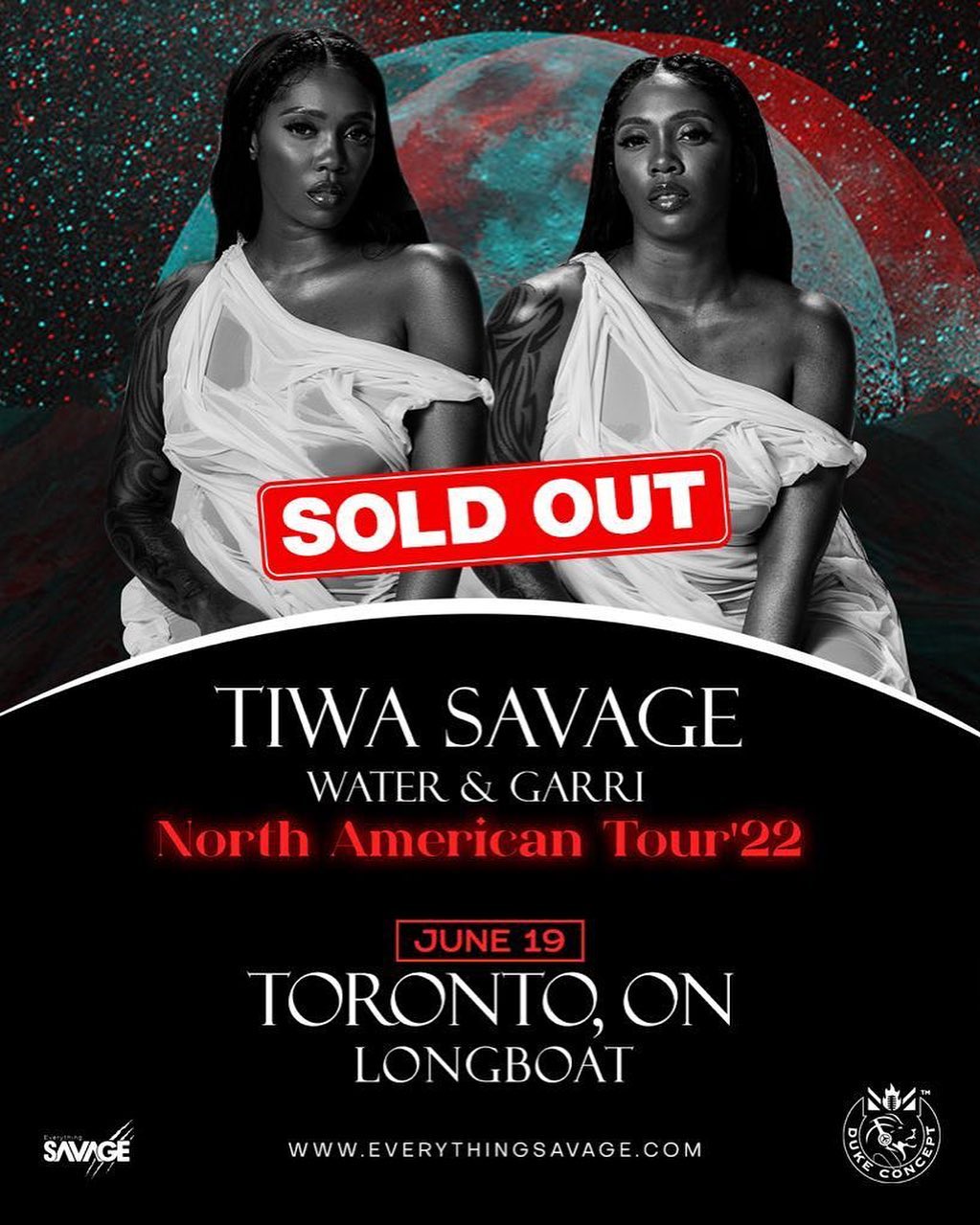  TIWA SAVAGE AUZA TIKETI ZOTE ZA SHOW YAKE TORONTO